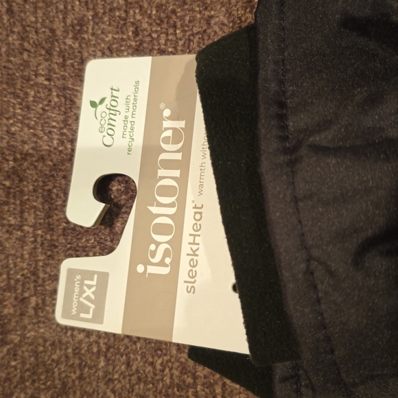 ISOTONER BRAND WOMEN'S BLACK MITTENS SIZE L/XL - Picture 3 of 7